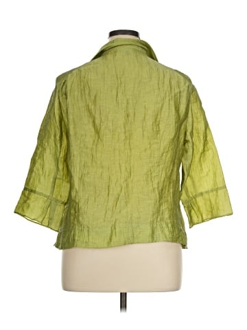 Jones New York Collection 3/4 Sleeve Button-Down Shirt (view 2)