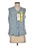 Weatherproof Blue Sleeveless Button-Down Shirt Size S - photo 1