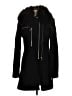 Zara 100% Polyester Black Coat Size S - photo 1