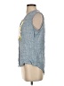 Weatherproof Blue Sleeveless Button-Down Shirt Size S - photo 5