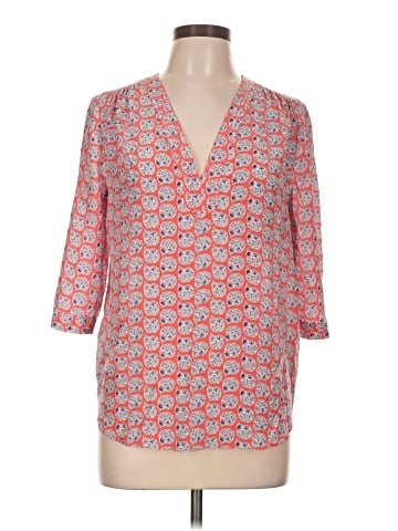 Rebecca Taylor 3/4 Sleeve Silk Top (view 1)
