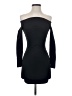 Bebe Solid Black Cocktail Dress Size XXS - photo 1