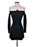 Bebe Solid Black Cocktail Dress Size XXS - photo 2