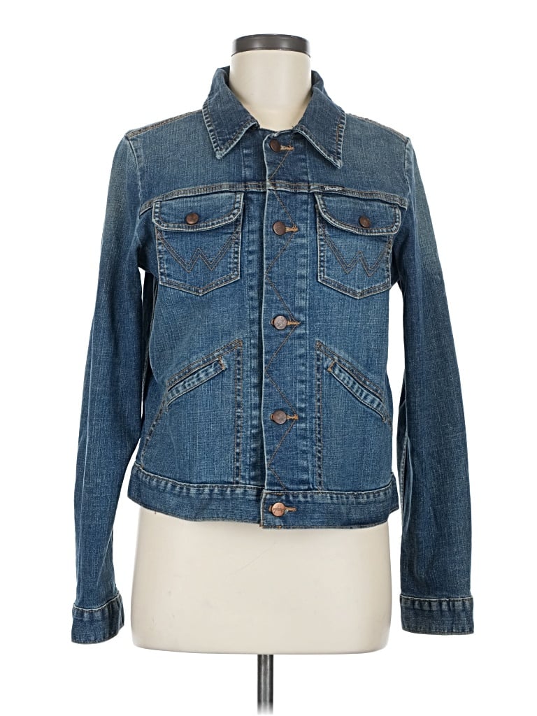 Pre-owned Wrangler Jeans Co Denim Jacket In Blue