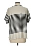 Max Studio Stripes Ivory Short Sleeve T-Shirt Size L - photo 2