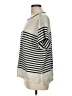 Max Studio Stripes Ivory Short Sleeve T-Shirt Size L - photo 5