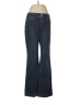 White House Black Market Chevron-herringbone Blue Jeans Size 6R - photo 1