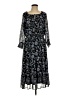 DR2 100% Polyester Paisley Black Casual Dress Size L - photo 1