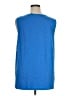 Susan Graver 100% Cotton Blue Sleeveless Blouse Size 1X - photo 2