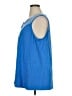 Susan Graver 100% Cotton Blue Sleeveless Blouse Size 1X - photo 5