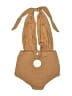 Cocoship Tweed Tan One Piece Swimsuit Size L - photo 2