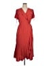 City Chic 100% Viscose Red Casual Dress Size 16 Plus (S) - photo 1