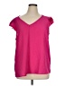 Halogen Pink Short Sleeve Blouse Size XL - photo 1