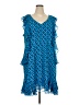 MICHAEL Michael Kors Blue Casual Dress Size 3X - photo 1