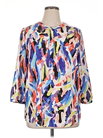 Not Your Daughter's Jeans 3/4 Sleeve Blouse (view 1)