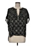 BCBGMAXAZRIA 100% Polyester Black Short Sleeve Blouse Size M - photo 1