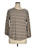 Adrianna Papell Gray 3/4 Sleeve Blouse Size XL - photo 1