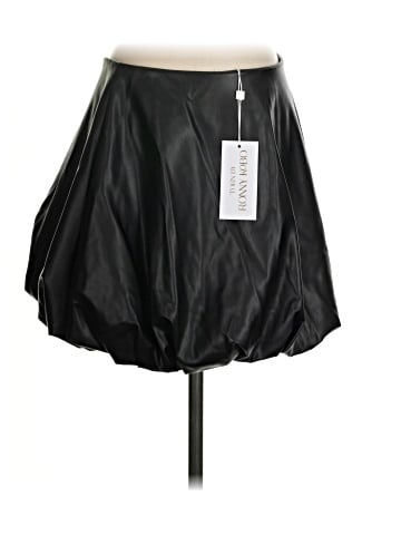 Torn by Ronny Kobo Faux Leather Skirt (view 2)