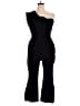 Black Halo Solid Black Jumpsuit Size 16 - photo 1