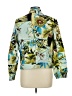 Chico's 100% Cotton Tropical Green Track Jacket Size Lg (2) - photo 2