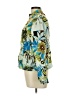 Chico's 100% Cotton Tropical Green Track Jacket Size Lg (2) - photo 5
