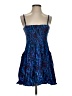 Express 100% Rayon Paisley Blue Cocktail Dress Size XS - photo 1