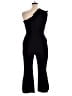 Black Halo Solid Black Jumpsuit Size 16 - photo 2