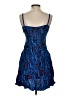 Express 100% Rayon Paisley Blue Cocktail Dress Size XS - photo 2