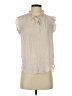 Cupcakes & Cashmere 100% Polyester Ivory Sleeveless Blouse Size XS - photo 1