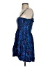 Express 100% Rayon Paisley Blue Cocktail Dress Size XS - photo 5