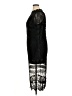 Boohoo 100% Polyester Print Black Cocktail Dress Size 14 - photo 5