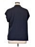 Athleta 100% Silk Blue Short Sleeve Top Size XL - photo 2