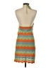 Zara Chevron-herringbone Orange Cocktail Dress Size S - photo 2