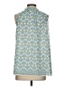 Max Studio 100% Polyester Teal Sleeveless Blouse Size S - photo 2