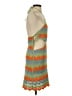 Zara Chevron-herringbone Orange Cocktail Dress Size S - photo 4