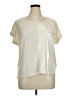 Renuar Metallic Ivory Short Sleeve Top Size XL - photo 1