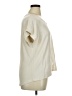 Renuar Metallic Ivory Short Sleeve Top Size XL - photo 4