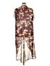 Boutique + 100% Polyester Burgundy Kimono Size 0X - 1X Plus - photo 2