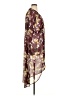 Boutique + 100% Polyester Burgundy Kimono Size 0X - 1X Plus - photo 4