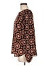 Ann Taylor LOFT 100% Polyester Brown Long Sleeve Blouse Size M - photo 5