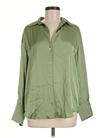 Zara Long Sleeve Button-Down Shirt (view 1)