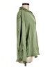 Zara Solid Green Long Sleeve Button-Down Shirt Size M - photo 4