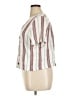 ABound Stripes Ivory Short Sleeve Blouse Size XL - photo 5