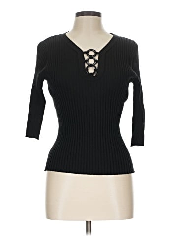 August Silk Pullover Sweater (view 1)