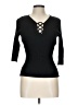 August Silk Black Pullover Sweater Size L - photo 1
