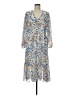 Joie 100% Polyester Print Blue Casual Dress Size M - photo 1