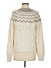 Splendid Chevron-herringbone Ivory Pullover Sweater Size S - photo 2
