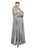 Unbranded 100% Polyester Metallic Silver Cocktail Dress Size M - photo 4
