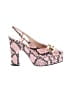 Gucci Animal Print Pink Python Print Platform Slingback Pumps Size EU (IT) 38 1/2 / US 8 1/2 - photo 1