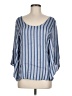 Drew 100% Rayon Blue 3/4 Sleeve Blouse Size M - photo 1